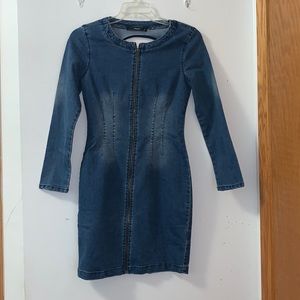 J Roberts size M denim longsleeve body on dress